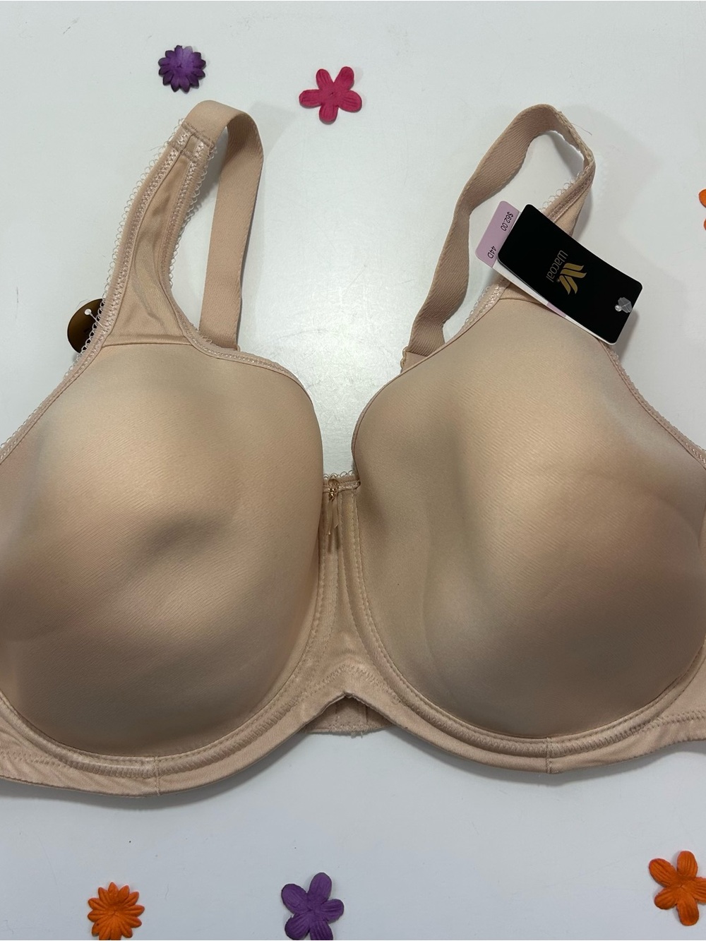 Wacoal Tan T-Shirt Underwire Bra, 44D NWT
